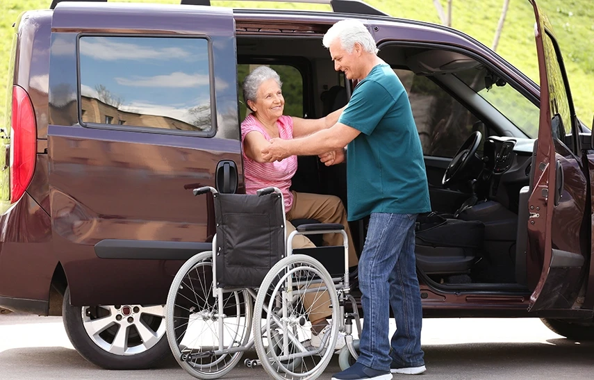 Hospital discharge wheelchair transport Collier