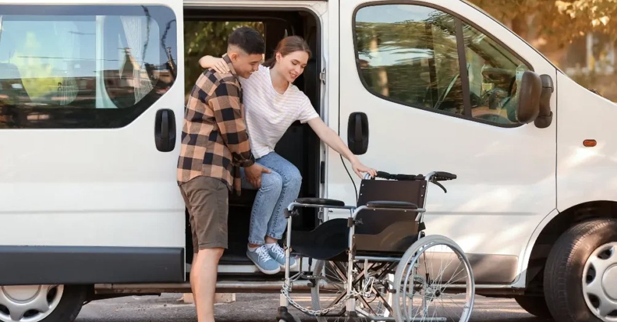 NCH Baker Hospital wheelchair ride
